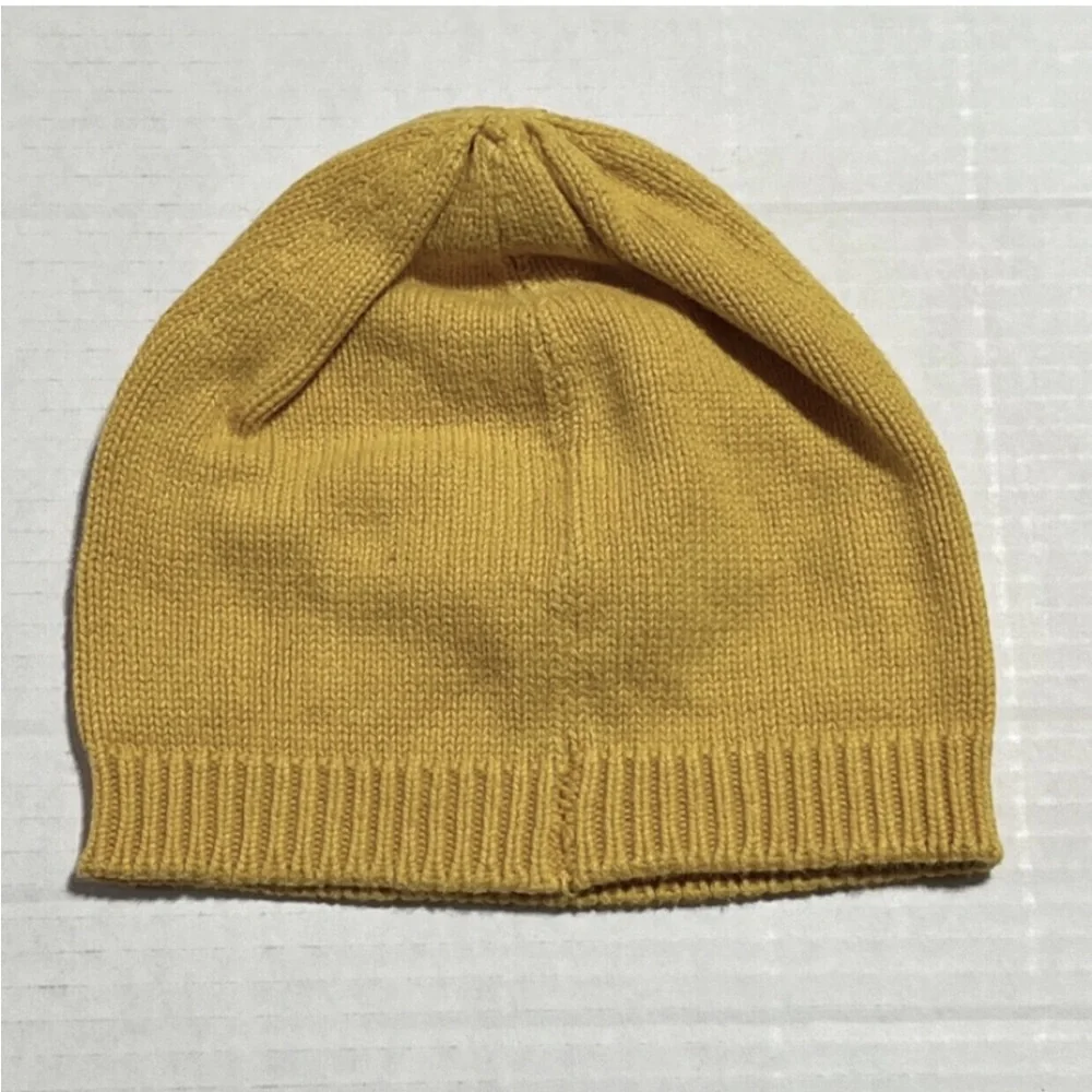 June & January Marigold cotton beanie 12/24m